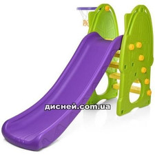 Детская горка YG2016-8-1, с баскетбольным кольцом